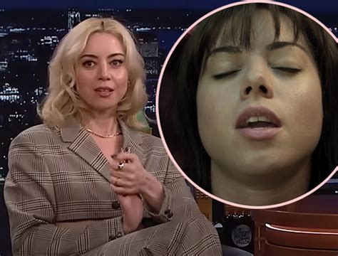 Aubrey Plaza Reveals She Had To Masturbate FOR REAL In。